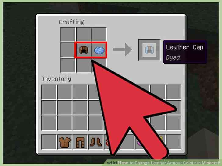 Image intitulée Changement des Armures de Cuir de la Couleur dans Minecraft Étape 3